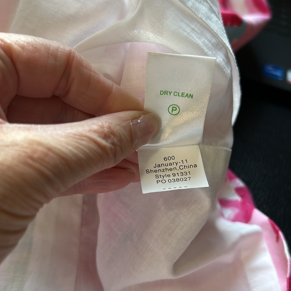 Lilly Pulitzer Keetan Dress First Impressions Pink Roses Holy Grail Strapless 0 - Picture 10 of 14